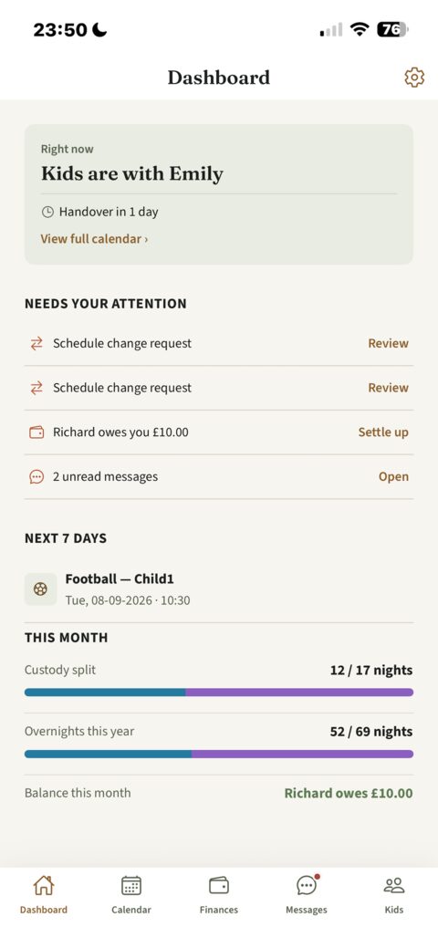 TwoHomes Plus app screenshot